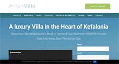 Desktop Screenshot of amarivilla.com